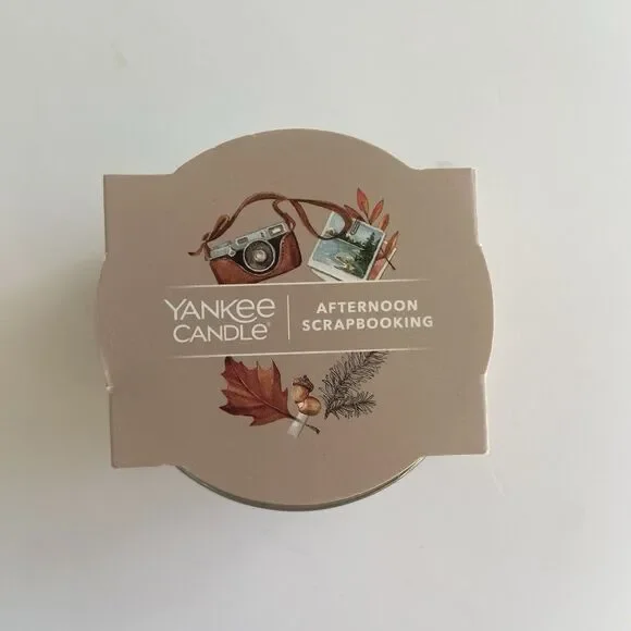 3PC Yankee Candle Afternoon Scrapbooking 1.3 Oz Mini Votive Glass Candle Apple - Picture 2 of 4